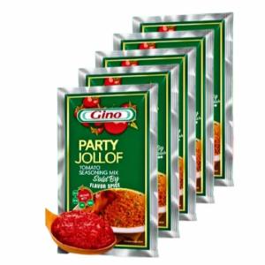 Gino party Jollof  - row of 5 Sachets